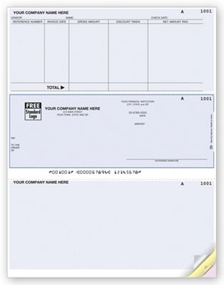 Laser Middle Accounts Payable Check - Office and Business Supplies Online - Ipayo.com