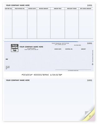 Laser Middle Checks, Accounts Payable, Solomon Compatible