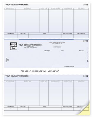 Laser Middle Accounts Payable Check