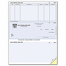 Pay multiple invoices with one check with our laser accounts payable business checks! Stub has space to list invoice dates, amounts, discounts and more. Top and bottom stubs. Advanced security features reduce the risk of fraud.