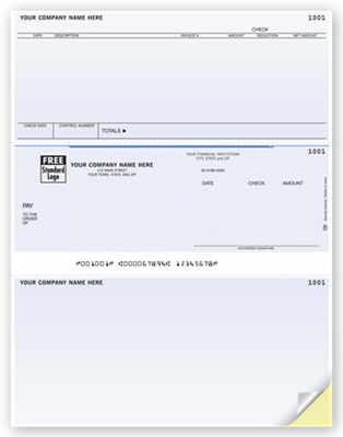 Laser Middle Checks, Accounts Payable