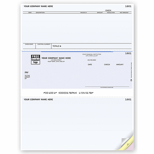 Laser Middle Checks, Accounts Payable