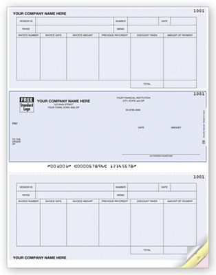 Laser Accounts Payable Check, One Write Plus Compatible