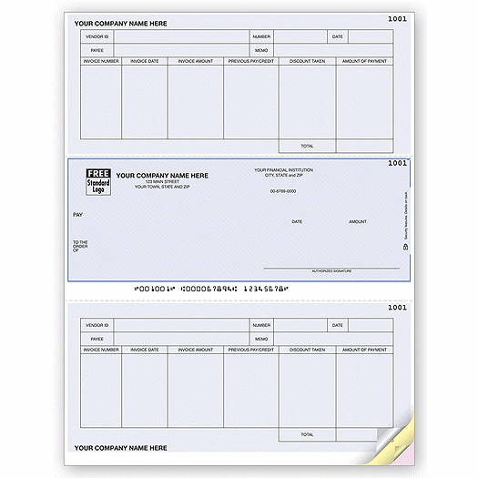 Laser Accounts Payable Check, One Write Plus Compatible
