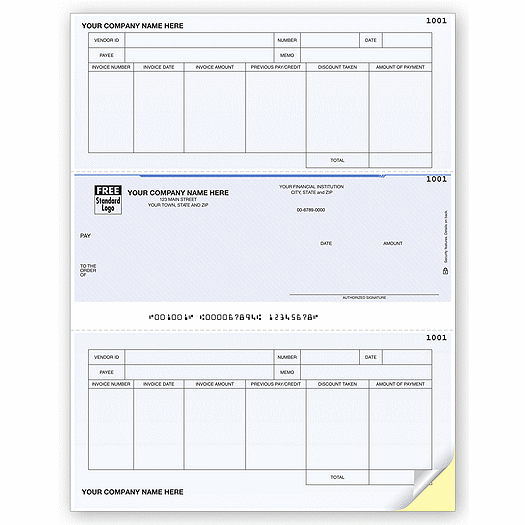 Laser Accounts Payable Check, One Write Plus Compatible