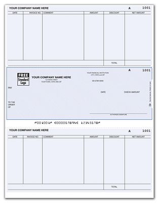 8 1/2 x 11 Laser Middle Accounts Payable Check