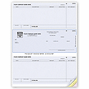 Pay multiple invoices with one check with our laser accounts payable business checks! Stub has space to list invoice dates, amounts, discounts and more. Top and bottom stubs. Choose consecutive or reverse numbering.