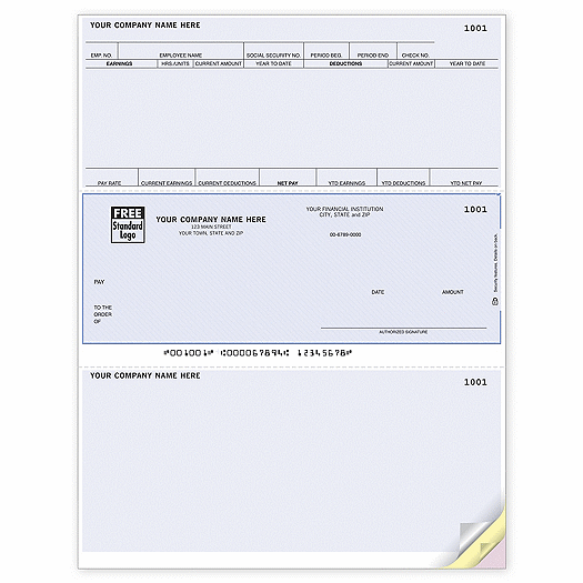 Laser Payroll Check, Compatible with Sage/Peachtree
