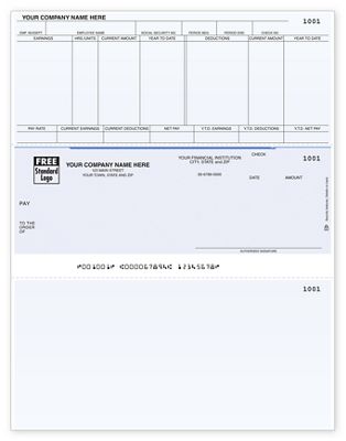 Laser Payroll Check, Compatible with Solomon