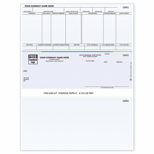 Laser Payroll Check, Compatible with Solomon - Office and Business Supplies Online - Ipayo.com