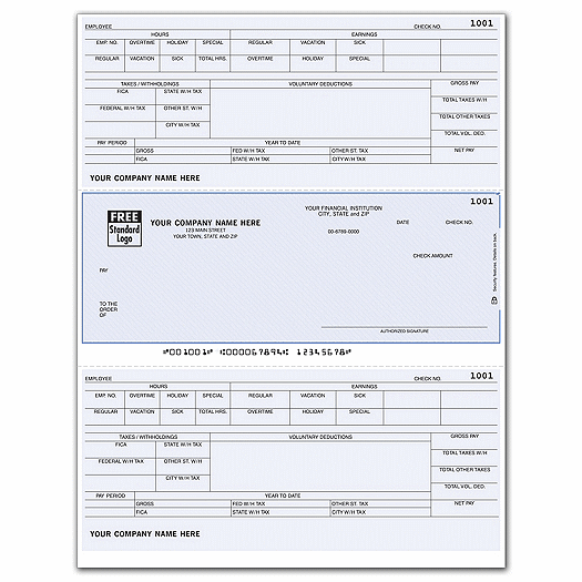 Laser Payroll Check, Compatible with RealWorld