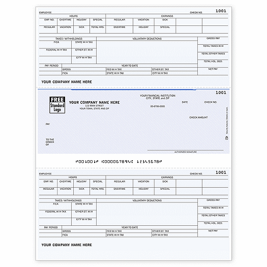 Laser Payroll Check, Compatible with RealWorld