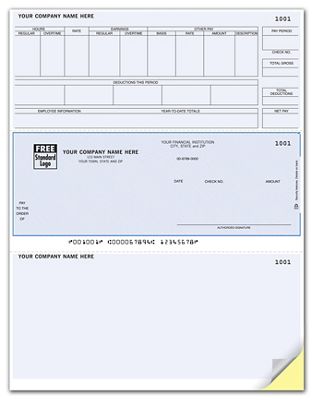 Laser Payroll Check, Compatible with Timberline - Office and Business Supplies Online - Ipayo.com