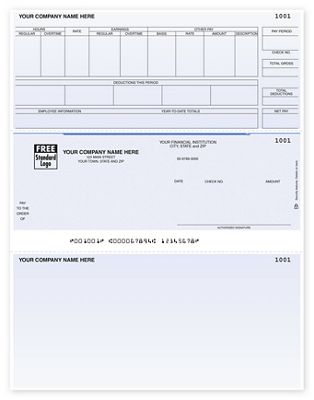 Laser Payroll Check, Compatible with Timberline - Office and Business Supplies Online - Ipayo.com