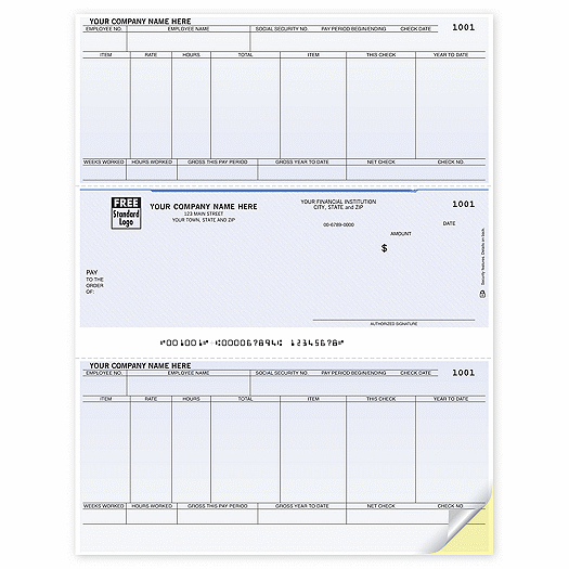 Laser Checks, Payroll, Compatible with Sage/Peachtree