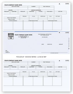 Laser Middle Payroll Check - Office and Business Supplies Online - Ipayo.com