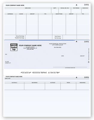 Laser Middle Payroll Check - Office and Business Supplies Online - Ipayo.com