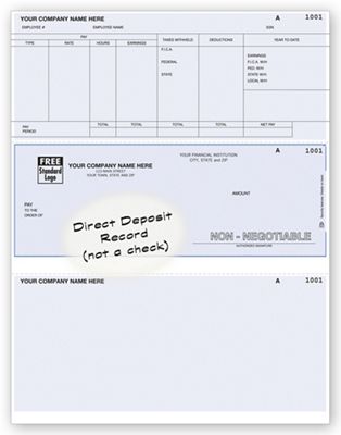 Laser Middle Advice Of Direct Deposit - Office and Business Supplies Online - Ipayo.com