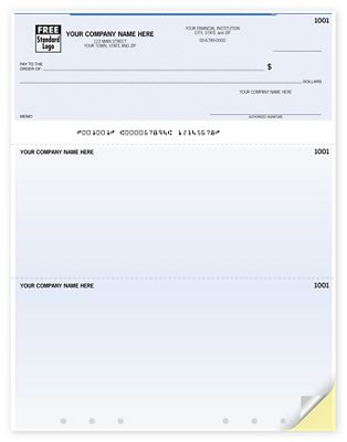 Laser Lined, Hole Punched Multipurpose Check