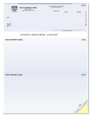 8 1/2 x 11 Laser Top Check, Compatible with Master Builder