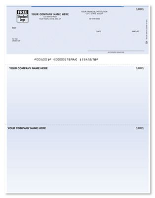 8 1/2 x 11 Laser Top Checks, Compatible with ACCPAC