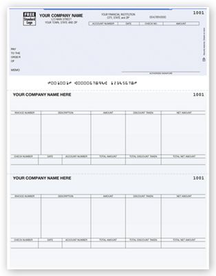 Laser Top Accounts Payable Check