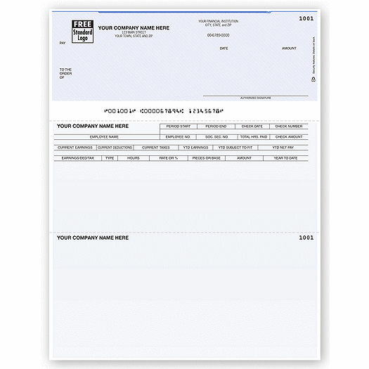 Laser Top Payroll Check