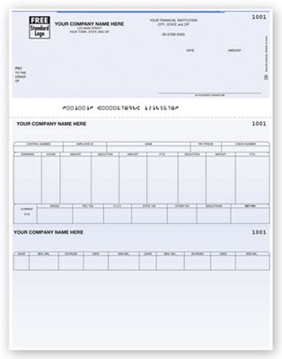 Laser Top Payroll Check - Office and Business Supplies Online - Ipayo.com