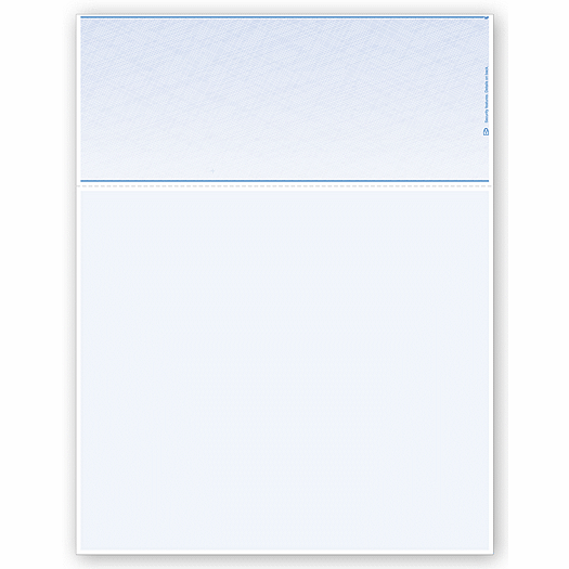 Laser Top Blank Check Stock, 7.5 Voucher