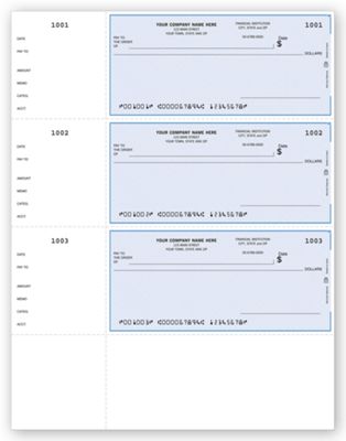 Laser Wallet Checks, QuickBooks Compatible, Lined