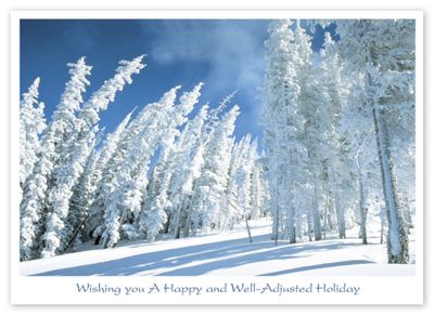 Frosty Forest Holiday Card - Office and Business Supplies Online - Ipayo.com