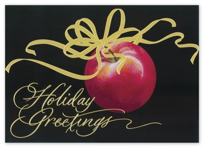 An Apple a Day Holiday Card - Office and Business Supplies Online - Ipayo.com