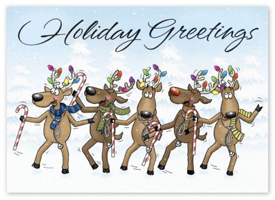 Reindeer MDs Holiday Card - Office and Business Supplies Online - Ipayo.com