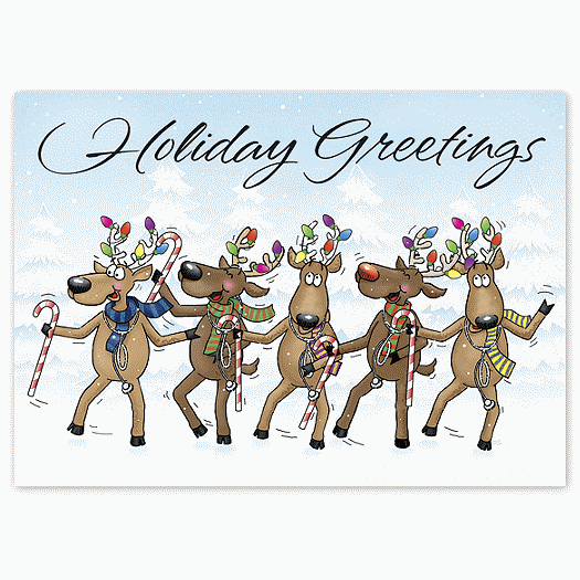 Reindeer MDs Holiday Card - Office and Business Supplies Online - Ipayo.com