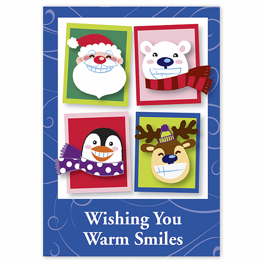 Warm Smiles Holiday Card - Office and Business Supplies Online - Ipayo.com