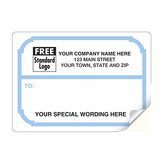 Roll Blue Border Mail Label - Office and Business Supplies Online - Ipayo.com