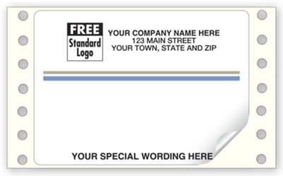 Cont Blue Gray Stripe Mailing Label 4 x 2 7/8 - Office and Business Supplies Online - Ipayo.com
