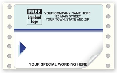 Blue Continuous Mailing Label 4 X 2 7/8 - Office and Business Supplies Online - Ipayo.com