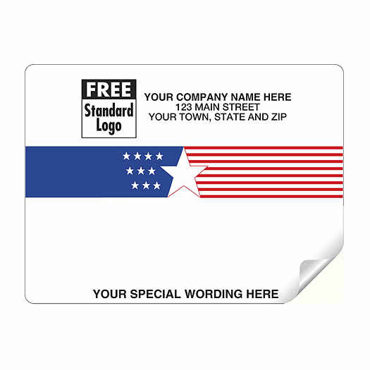 Roll Patriotic Mail Label 4 1/2 X 3 3/8 - Office and Business Supplies Online - Ipayo.com