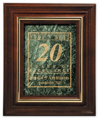 Solid Cherry/Marble Plaque - Jumbo - Office and Business Supplies Online - Ipayo.com