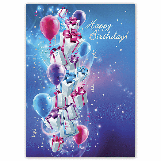 Up, Up and Away! Happy Birthday Greeting Cards