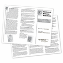 8 1/2 X 11 Notice of Privacy Practices HIPAA Trifold Brochure