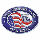 2 3/4 X 2 Personalized Made in America Seal MA-1