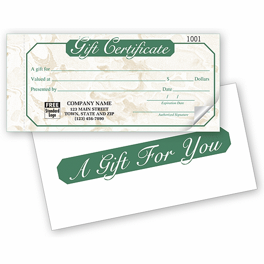 Ivory Marble Gift Certificate Snapsets - Office and Business Supplies Online - Ipayo.com