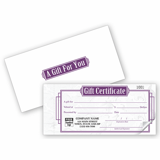 Purple Marble Gift Certificate Snapsets - Office and Business Supplies Online - Ipayo.com