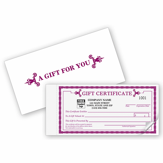 Classic Gift Certificate Snapsets - Office and Business Supplies Online - Ipayo.com