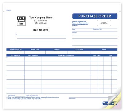 Purchase Order, Small