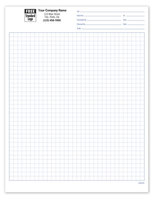 Graph Paper 1/4 , Padded