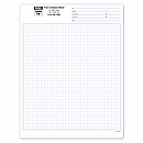 8 1/2 x 11 Graph Paper 1/4 , Padded