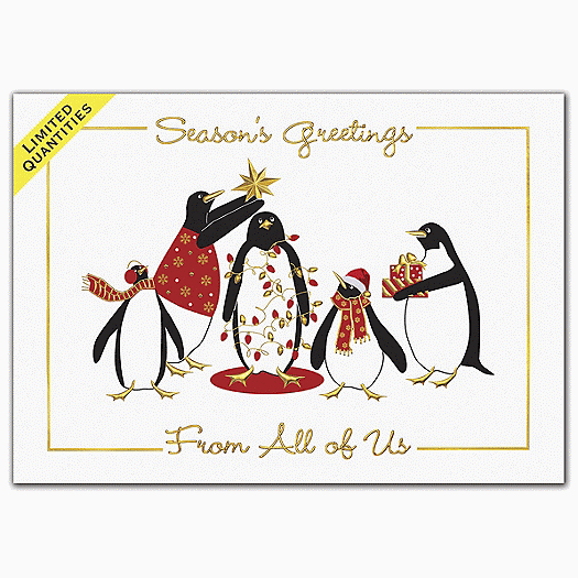 OPenguin Tree Holiday Cards